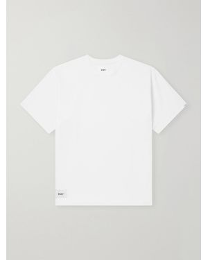 WTAPS Sign-Yd Logo-Embroidered Cotton-Jersey T-Shirt - White