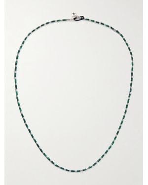 Mikia Malachite, Hematite And Beaded Necklace - Natural