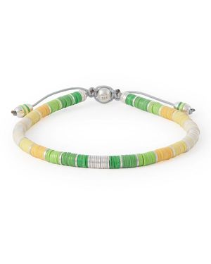 M. Cohen Rizon Sterling Beaded Bracelet - Green