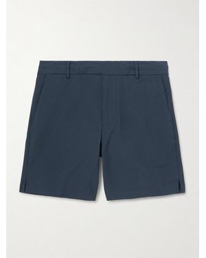 James Perse Straight-Leg Stretch Cotton-Blend Golf Shorts - Blue