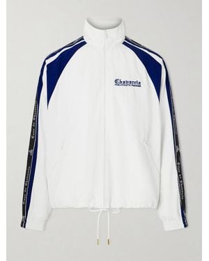 Willy Chavarria Casa De Chavarria Logo-detailed Shell Jacket - Blue