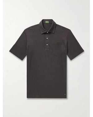 Sid Mashburn Pima Cotton-piqué Polo Shirt - Black