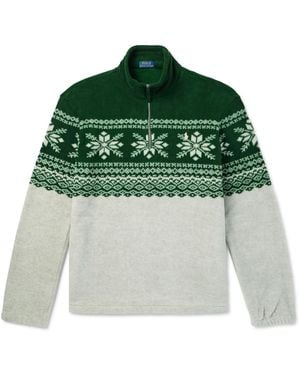 Polo Ralph Lauren Prl Run Club Half Zip Sweatshirt in Blue