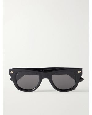 Bottega Veneta Bold Ribbon Stud D-frame Recycled-acetate Sunglasses - Black