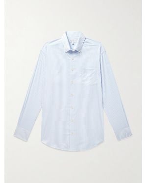 Peter Millar Hanford Button-Down Collar Checked Twill Shirt - Blue