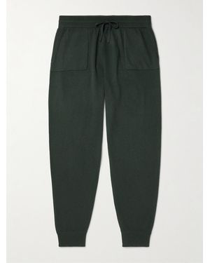 MR P. Tapered Wool And Cashmere-Blend Joggers - Green