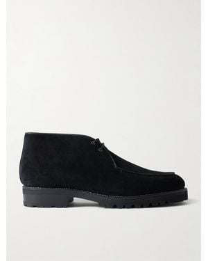 Majordome M69 Suede Chukka Boots - Black