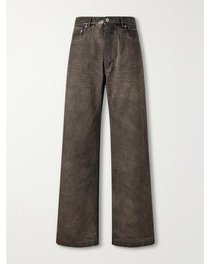 Rick Owens Geth Wide-Leg Jeans - Grey