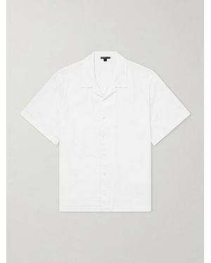 James Perse Convertible-collar Linen Shirt - White