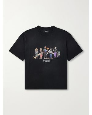 NAHMIAS Printed Cotton-jersey T-shirt - Black