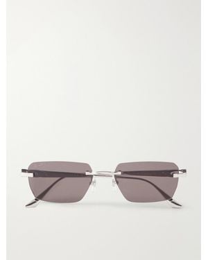 Cartier Motif De Cartier Square-Frame-Tone Titanium Sunglasses - Metallic