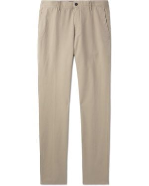 Slowear Straight-Leg Cotton-Blend Pants - Natural