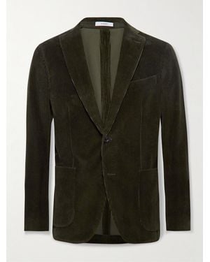 Boglioli K-Jacket Unstructured Cotton-Corduroy Suit Jacket - Green