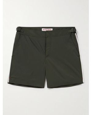 Orlebar Brown Bulldog Straight-Leg Mid-Length Swim Shorts - Green