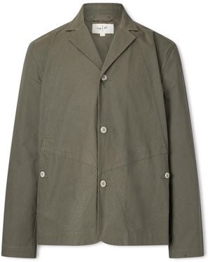 Folk Anniversary Cotton-Ripstop Blazer - Green
