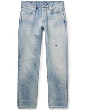 John Elliott The Daze Straight-Leg Distressed Selvedge Jeans - Blue