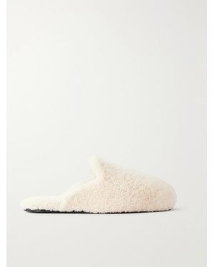 Tekla Shearling Slippers - Natural