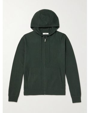 MR P. Wool And Cashmere-Blend Zip-Up Hoodie - Green