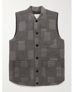 Kardo Leo Quilted Cotton Gilet - Grey