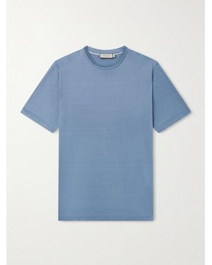 Canali Cotton-jersey T-shirt - Blue