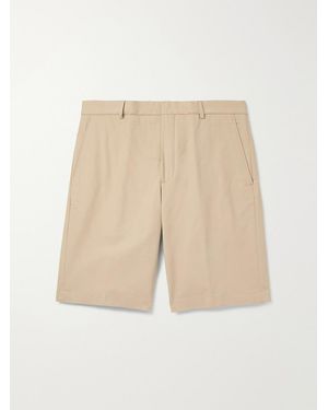 Loro Piana Jarno Straight-Leg Stretch-Cotton Bermuda Shorts - Natural