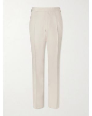 Lardini Straight-Leg Woven Trousers - White