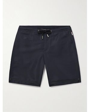 Orlebar Brown Dane gerade geschnittene lange Badeshorts - Blau