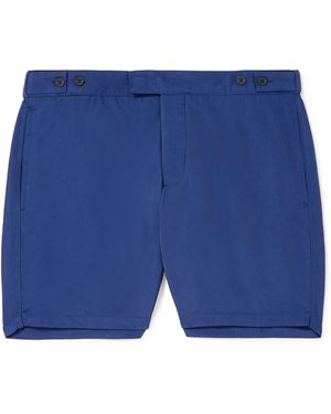 Frescobol Carioca Tailored Slim-Fit Mid-Length Swim Shorts - Blue