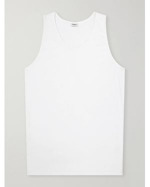 Zimmerli of Switzerland Sea Island Cotton-Jersey Tank Top - White