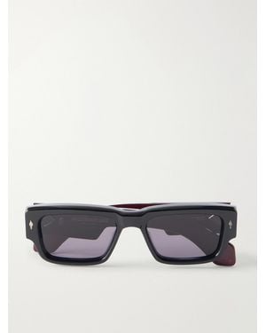 Jacques Marie Mage Engel D-Frame Acetate Sunglasses - Black