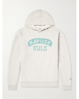Kapital Printed Wool-blend Jersey Hoodie - Natural