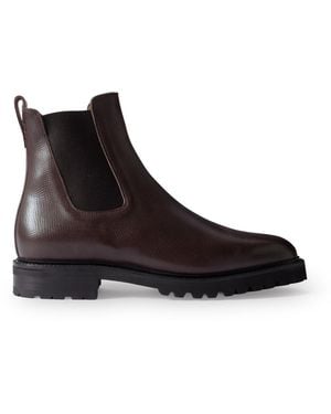 Majordome M11 Cross-grain Leather Chelsea Boots - Black