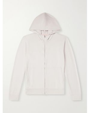 Orlebar Brown Mathers Wool-jersey Zip-up Hoodie - White