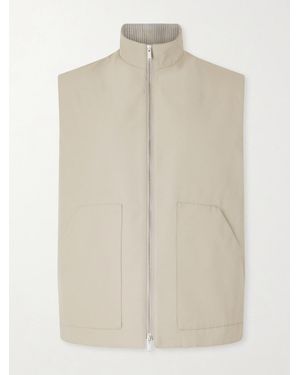 Lardini Cotton-blend Gilet - Natural