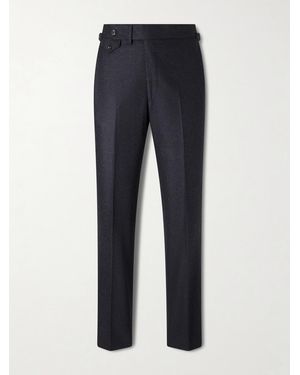J. Mueser Waverly Straight-leg Virgin Wool Suit Trousers - Blue