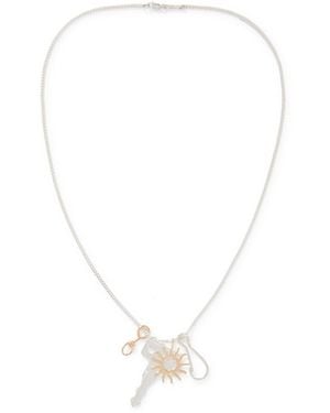Pearls Before Swine And Pendant Necklace - White