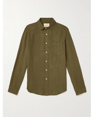 Portuguese Flannel Linen Shirt - Green