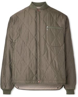 Beams Plus Quilted Blouson Jacket - Brown