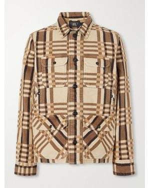 RRL Checked Cotton-Jacquard Shirt - Natural