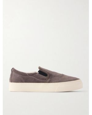 Omni Lister Suede Slip-on Trainers - Grey