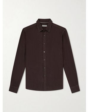 Canali Linen Shirt - Purple