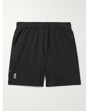 On Shoes Club Shorts aus Jersey aus einer Baumwollmischung mit Logoprint - Schwarz
