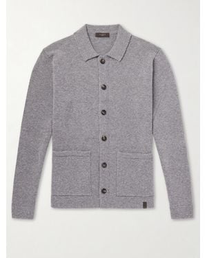 Slowear Zanone Wool-Blend Cardigan - Grey