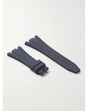 HORUS WATCH STRAPS Deployant 42Mm Rubber Watch Strap - Blue