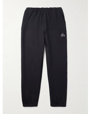 Nike Acg Tapered Logo-Embroidered Cotton-Blend Jersey Joggers - Blue