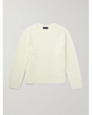 Nili Lotan Owen Cable-Knit Merino Wool Jumper - Natural