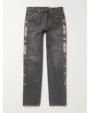 Kapital Embellished Denim Jeans - Black