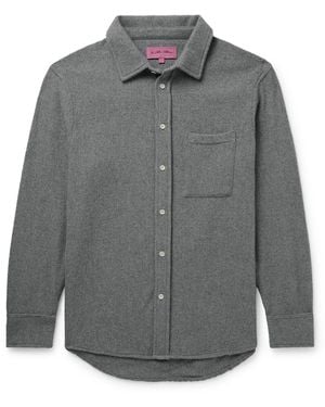 The Elder Statesman Cashmere Overshirt - Gray