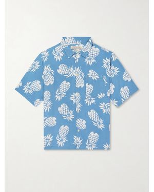 Remi Relief Printed Woven Shirt - Blue