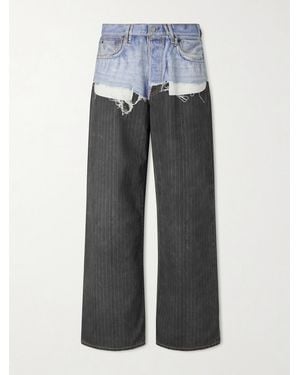Acne Studios 1981 Straight-Leg Trompe L'Oeil Organic Jeans - Grey